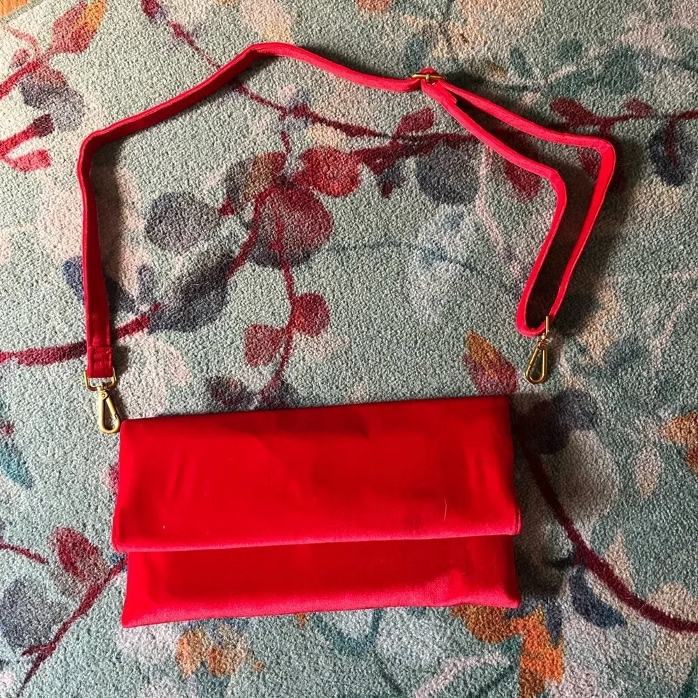Street Level Vibrant Red Clutch/Purse